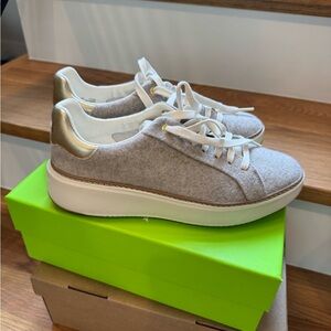 Cole Haan Gold and Gray Women's Sneakers